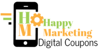 happy marketing digital coupons logo